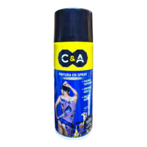 pintura spray alta temperatura "negro brillante" c&a