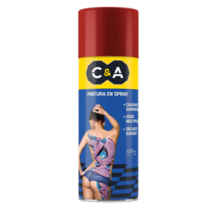 pintura spray alta temperatura rojo brillante c&a