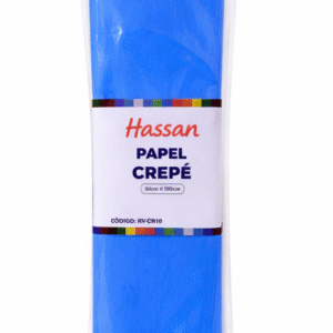 “La Confianza de Nuestros Clientes Nos Respalda” papel crepe 50x150cm hassan "turquesa"