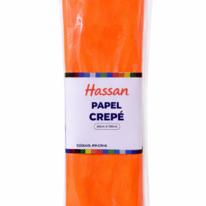 papel crepe 50x150cm hassan "anaranjado"