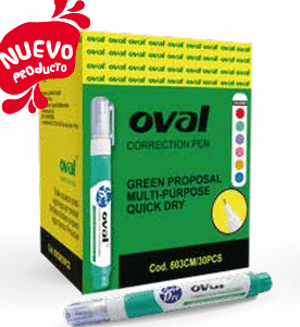 corrector p. metal colores x30 "oval"