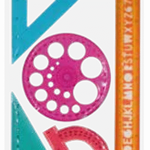 regla abc escuadra 30cm x 5pzs (cj 288 und )