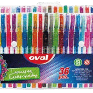 lapicero escarchado x36 "oval"