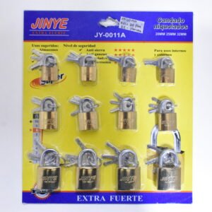 candado 20 20 20 blister dorado "jinye"