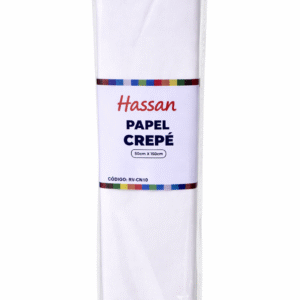 papel crepe 50x150cm hassan "blanco"