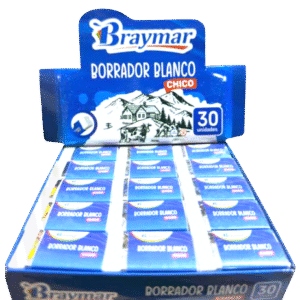 borrador pequeÑo marca "braymar"