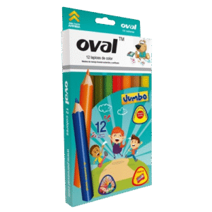 colores jumbo "oval" x 12 und
