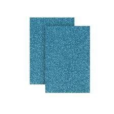 microporoso a4 escarchado color "turquesa"