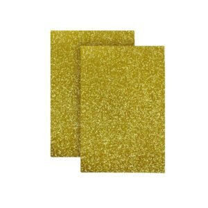 microporoso a4 escarchado color "amarillo"