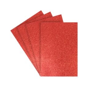 microporoso a4 escarchado color "rojo"