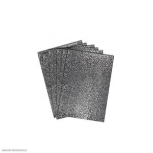 microporoso a4 escarchado color "plateado"