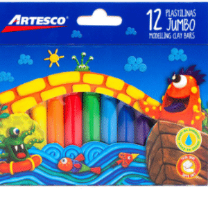 plastilina jumbo artesco x 12 und