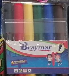 plumon grueso "braymar" x 6 und