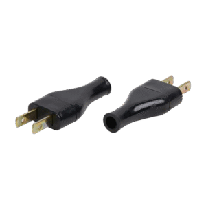 enchufe simple plano negro (ultra)