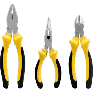 alicate x3 pcs universal 8"/corte 6" / punta 6" (kamasa)