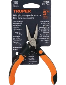 mini pinza de corte diagonal 4" (truper)
